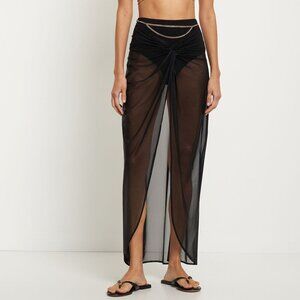 NWOT Jade Swim Mira sarong stretch nylon long skirt